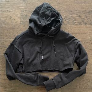 Gymshark Black Fitness Cropped Hoodie